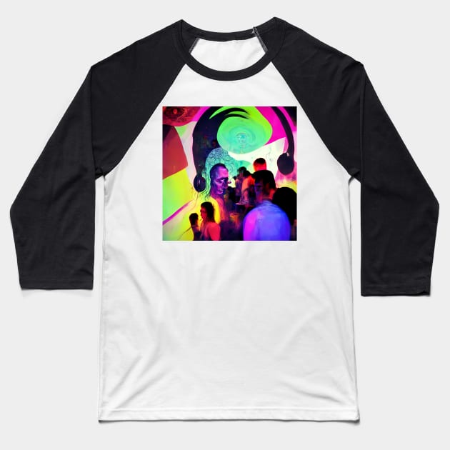 Psychedelic Artwork #2 Baseball T-Shirt by endage